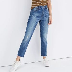 Madewell “High Rise Slim Crop Boyfriend,” size 32